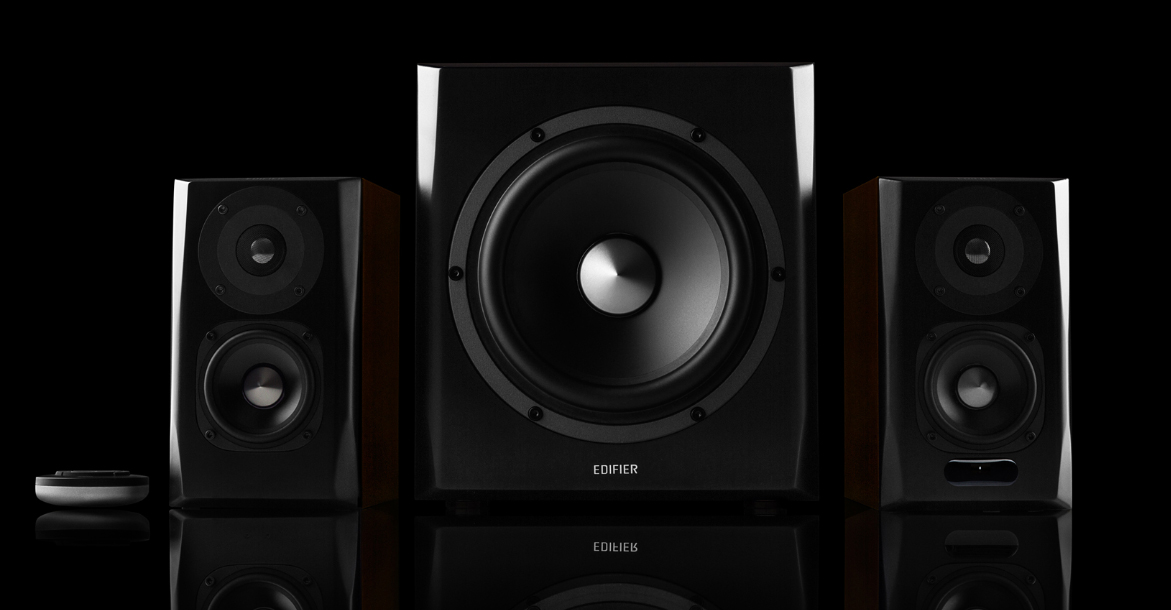 edifier s350db bookshelf speaker and subwoofer 2.1