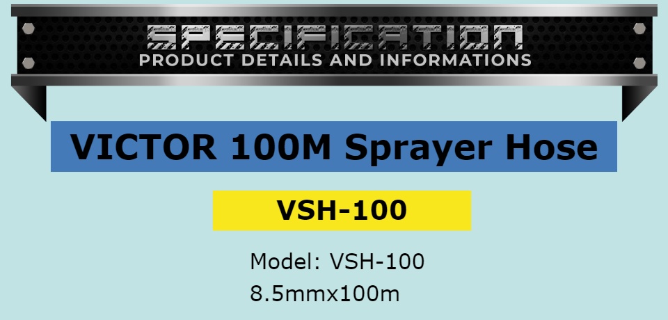 VICTOR 100M Sprayer Hose (VSH-100) *LIGHTHOUSE ENTERPRISE* Lazada PH
