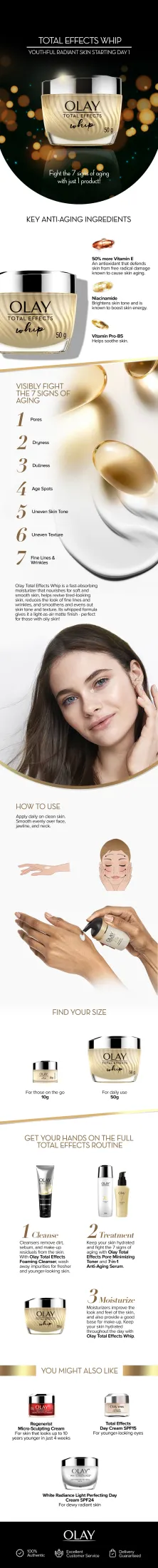 olay total effects whip 10g