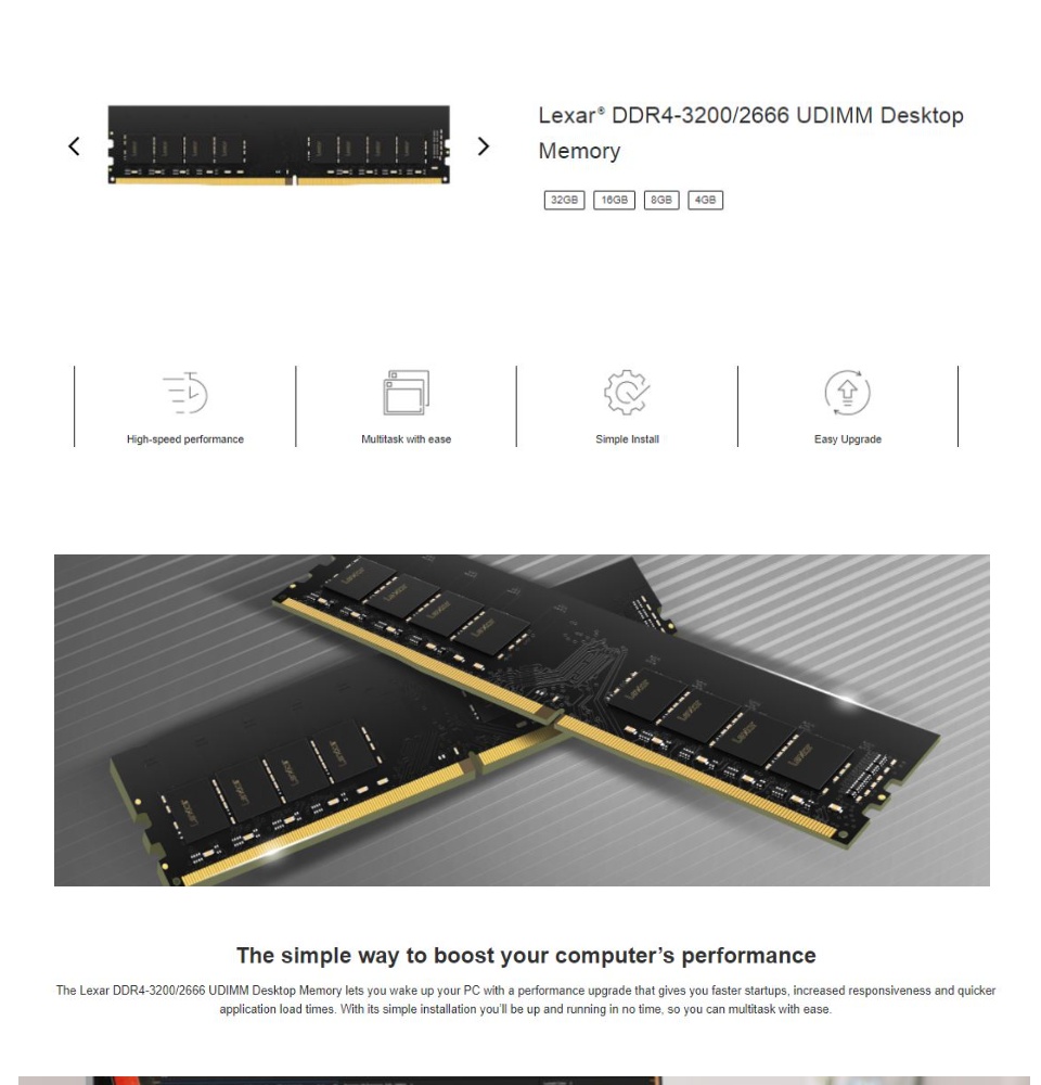 Lexar Desktop Memory 8GB DDR4 2666V20個 | gualterhelicopteros.com.br