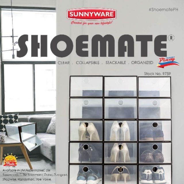 Sunnyware Shoe Mate Clear Collapsible 