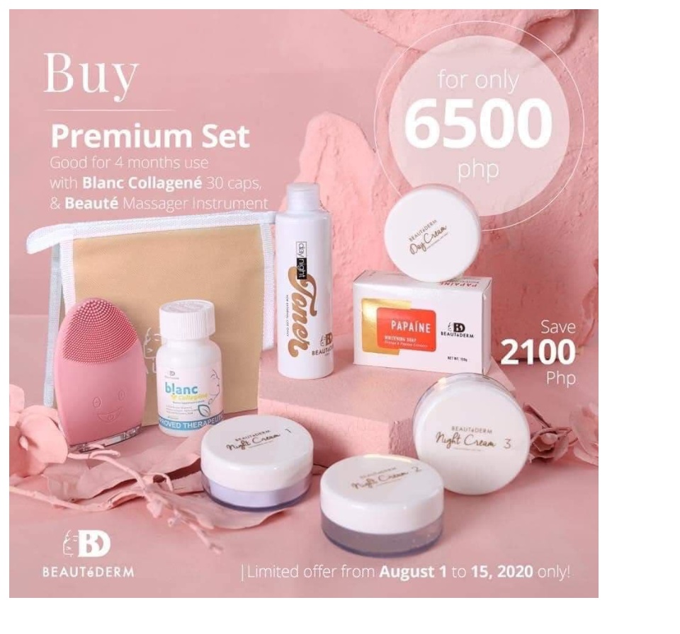 Beautederm Premium Set Promo FREE Blanc Collagene 30 caps & Beauty