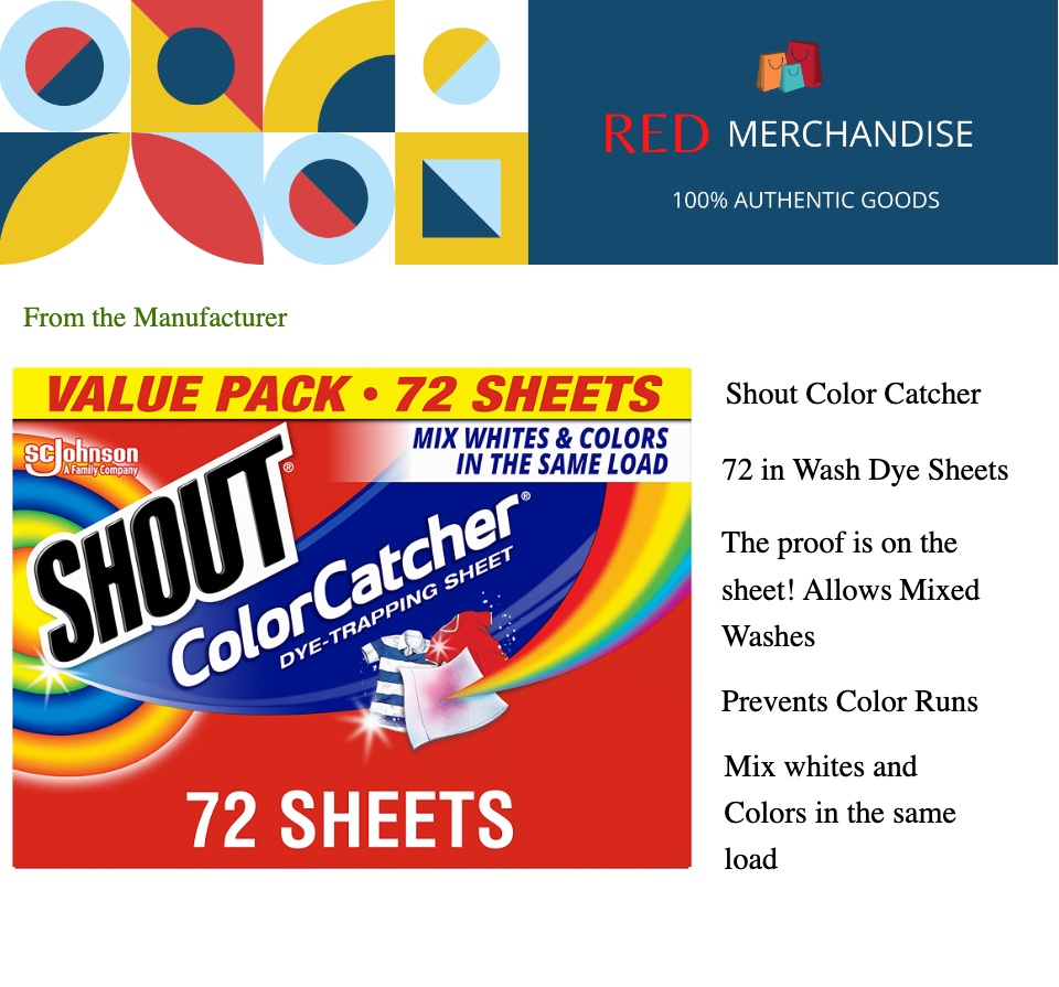 Offer: 72 Count Value Pack Shout Color Catcher Sheets for