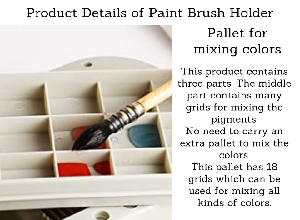 Paint Brush Cleaner, Paint Brush Holder and Organizers with Palette for  Acrylic, Watercolor, and Water-Based Paints