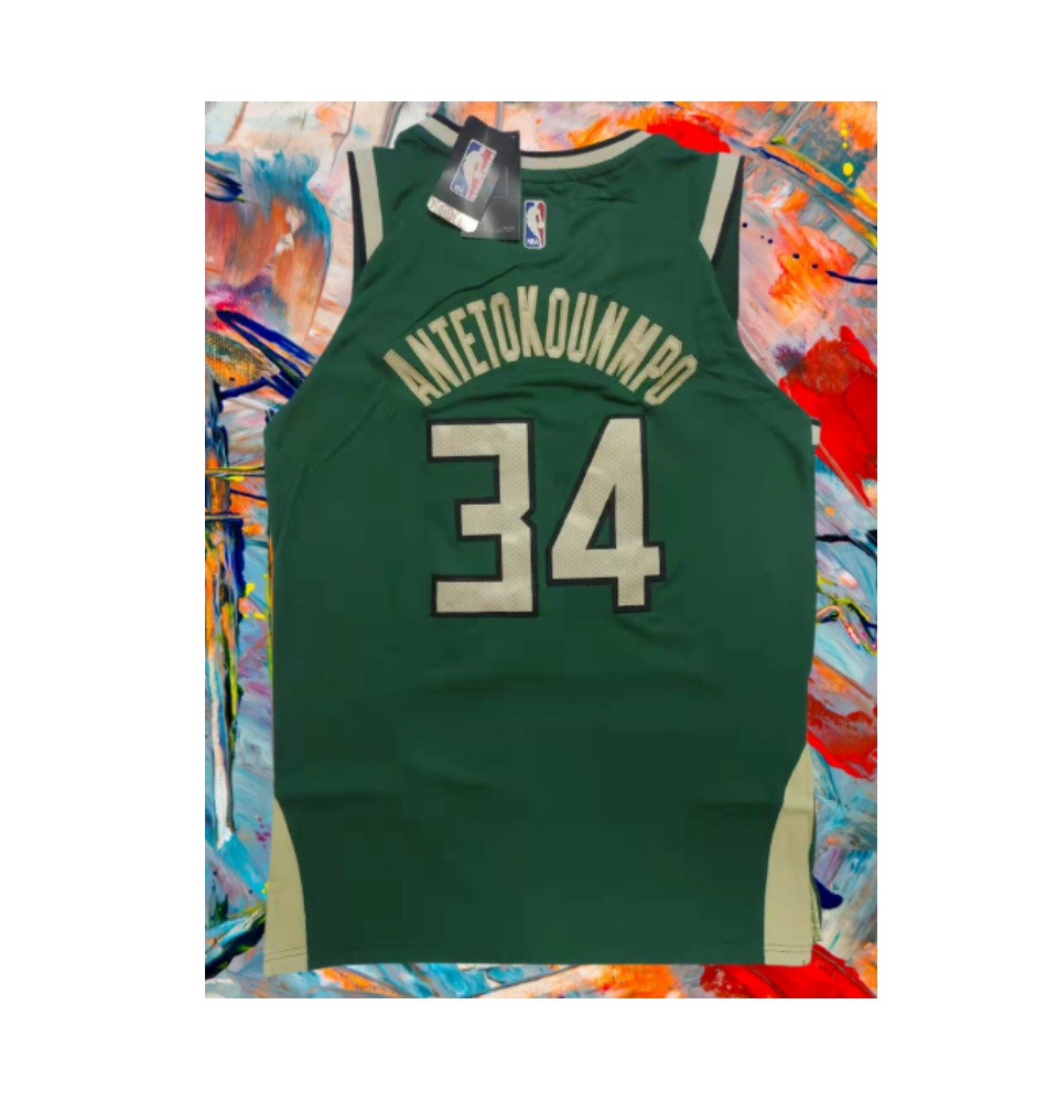 Milwaukee Bucks Green #34 Giannis Antetokounmpo Earned Edition Stitched NBA  Jersey