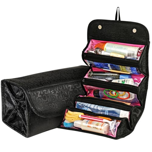 roll up travel cosmetic bag