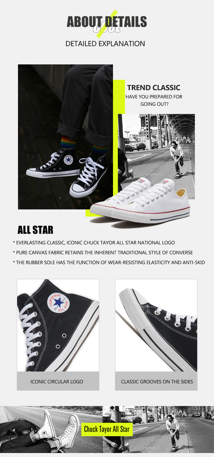 running in converse all stars