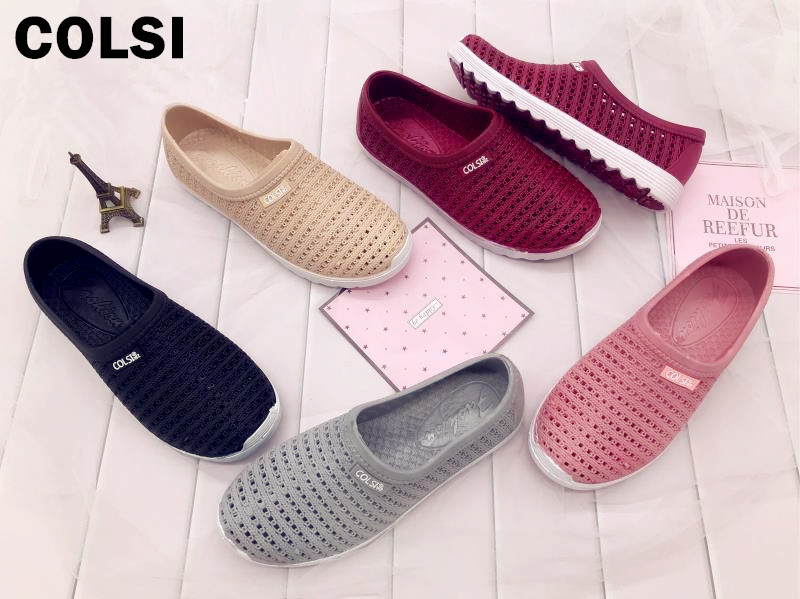 COLSI Clog Slip-Ons Jelly Shoes Sandals 