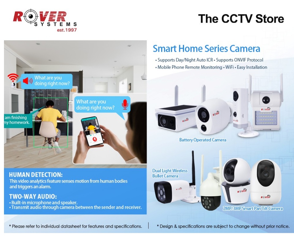 Security Cameras Rover Cctv Wireless Rover 2MP Smart Portable