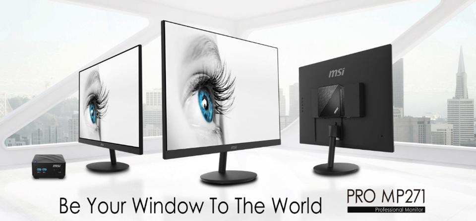 27 inches MSI PRO MP271 75Hz Eye Care IPS Monitor Full HD 1080P