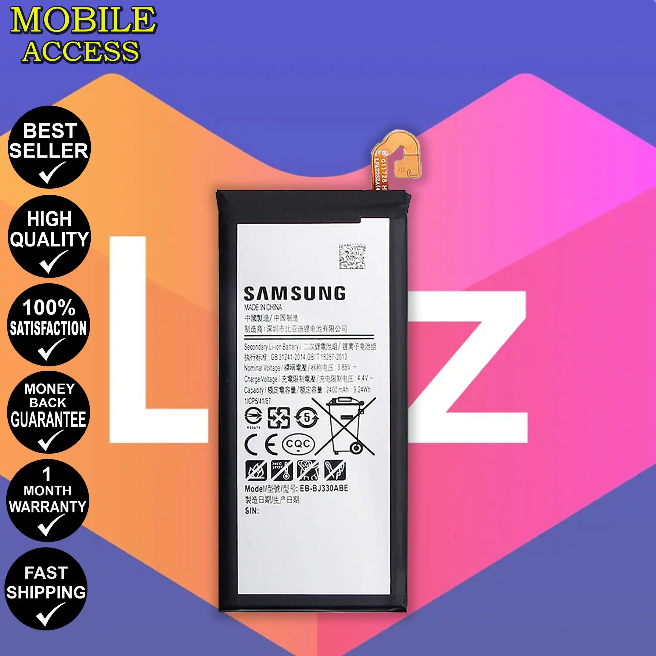 Samsung Galaxy J3 17 Battery Model Eb Bj330abe Original Equipment Manufacturer Lazada Ph