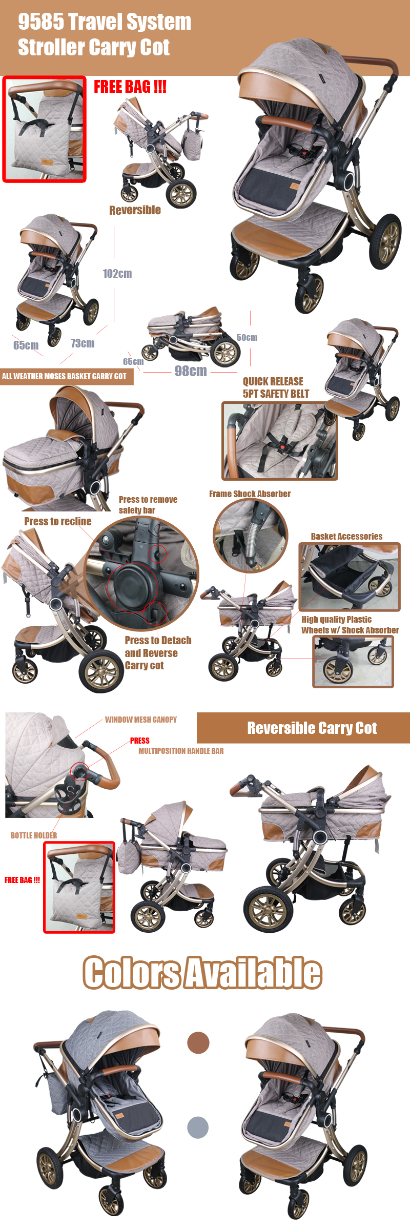 baby cot moses basket