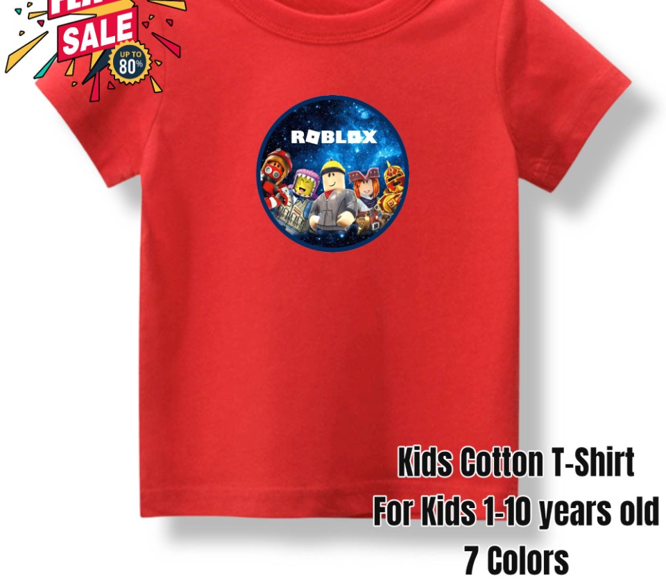 Thombase Children Roblox T-Shirt Kids' Games Family Gaming Team