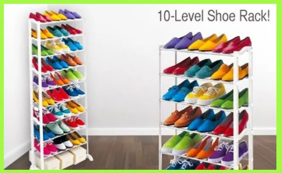 Factory Price Mall Amazing Shoe Rack 10 Layer Can Hold Up To 30 Pairs Of Shoes For Families Men And Women Space Saving Shoe Storage Organizer Multi Tier Sturdy Built Amazing Shoe