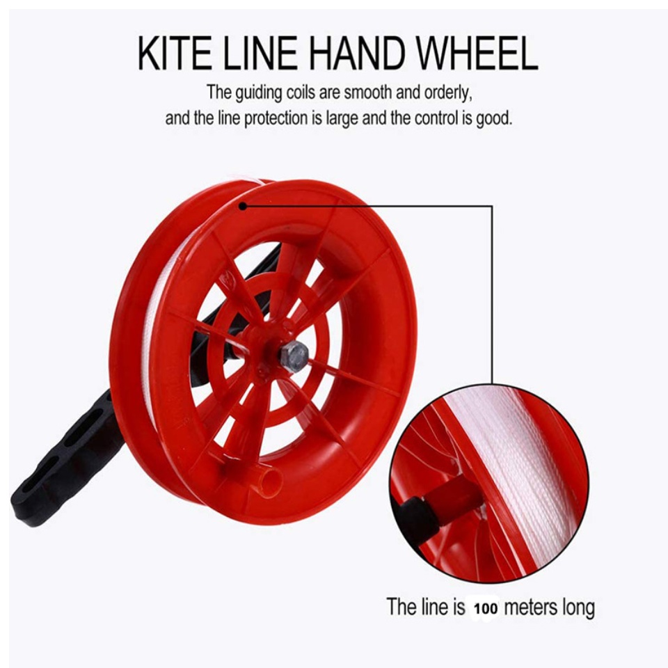 4Pcs 100M Twisted String Line Red Wheel Kite Reel Winder - AliExpress