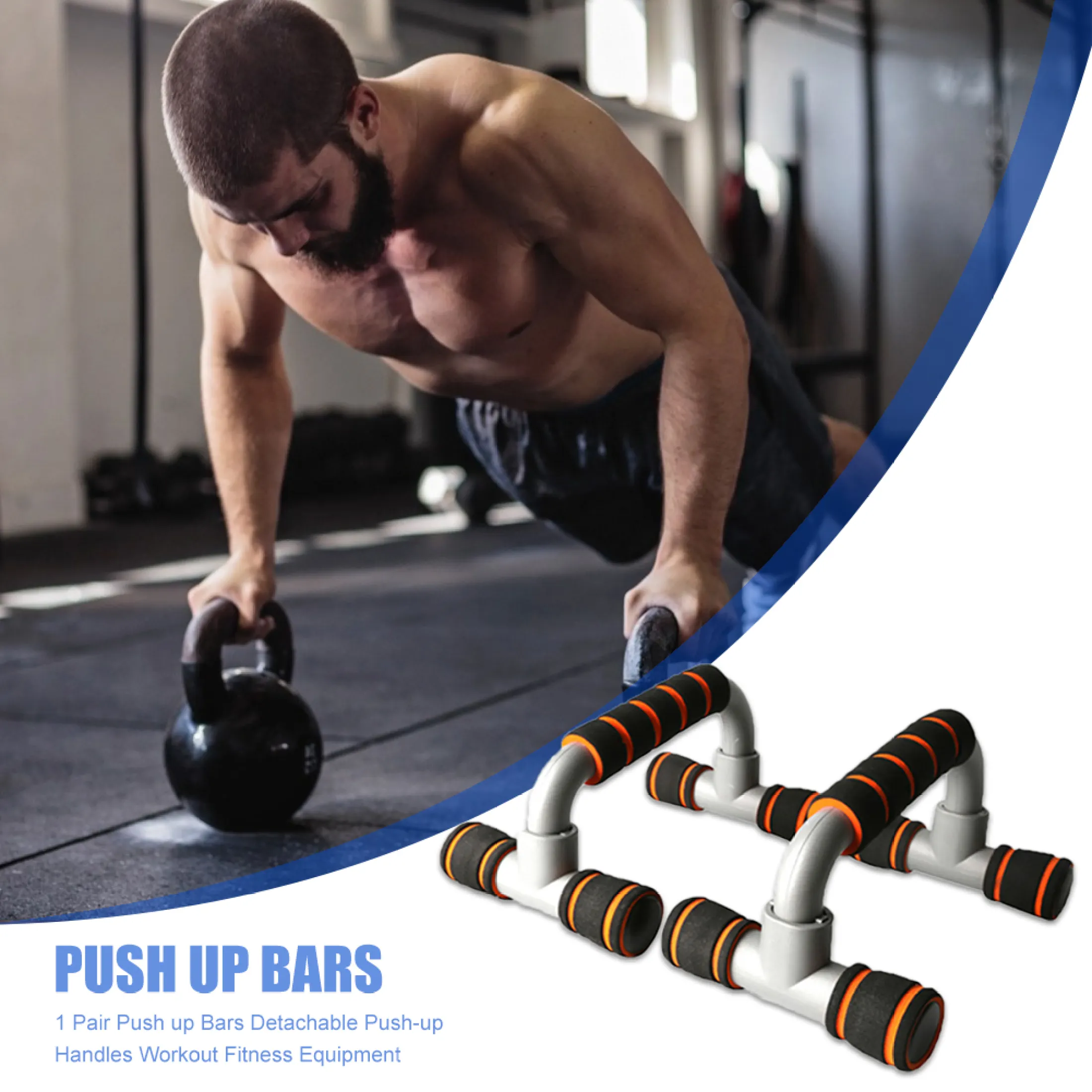 2PCS Push Up Handles RED Press Up Stands Grips Home Gym Fitness Bars//Grip