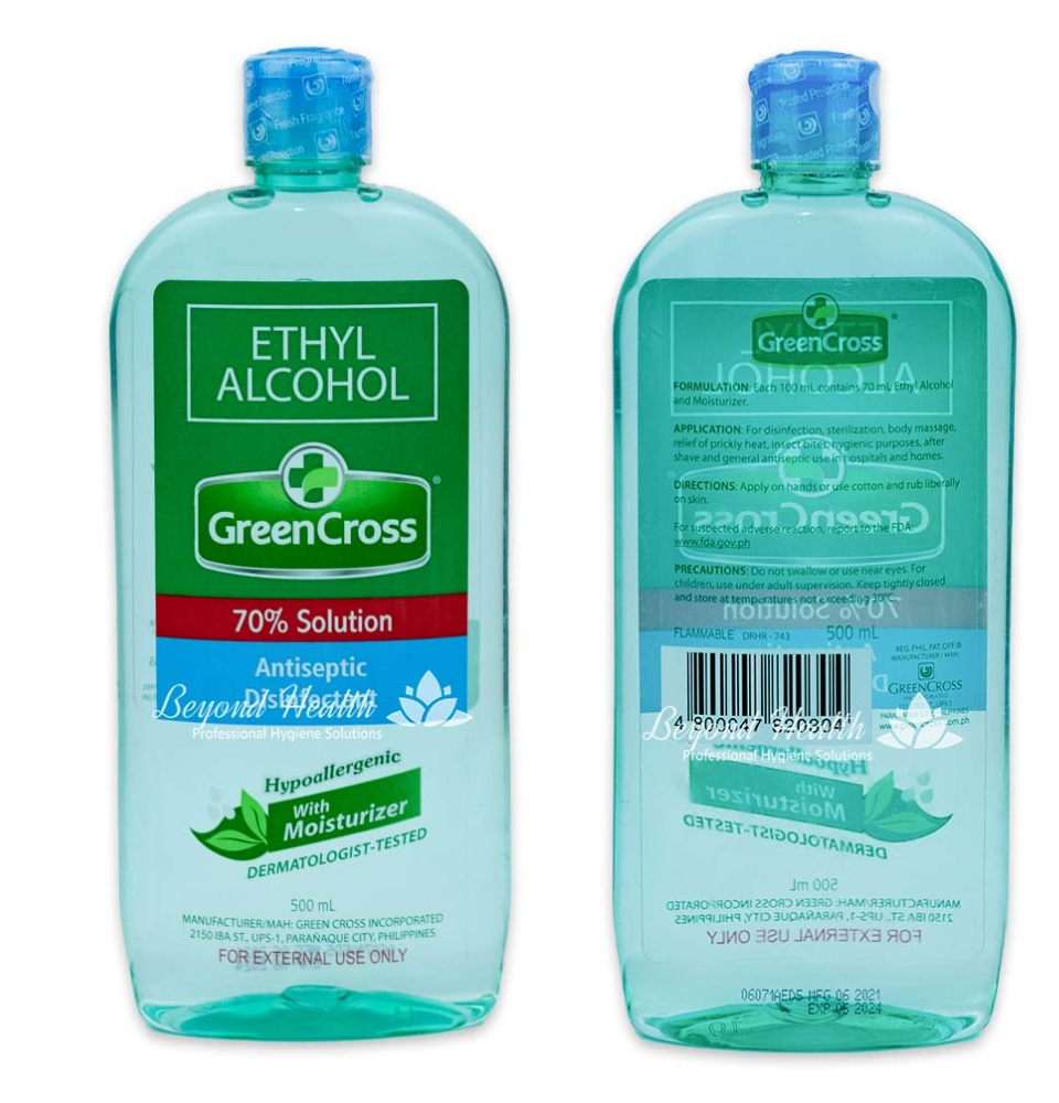 Green Cross Alcohol 70% Ethyl 500ML