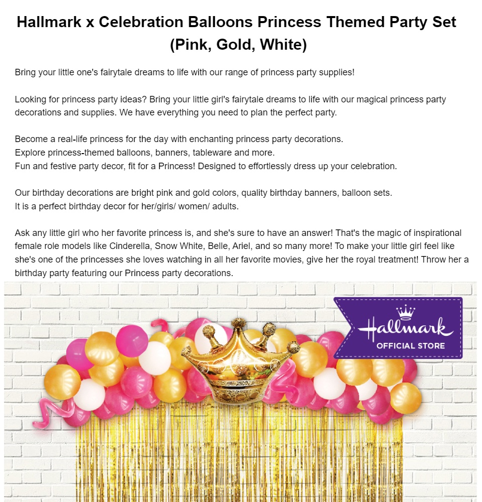 Princess hues DIY Birthday Decoration Kit