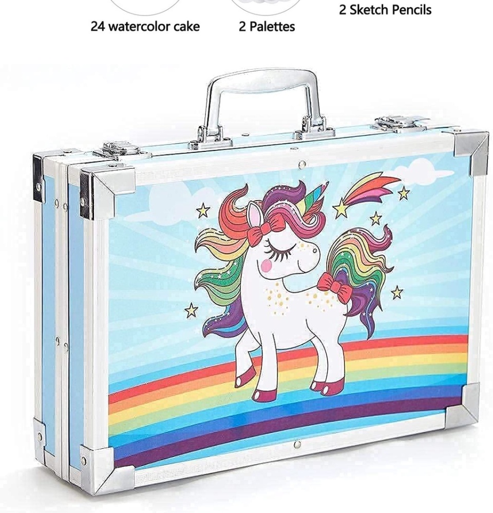 Prezzie Villa 50pcs unicorn art set with coloring