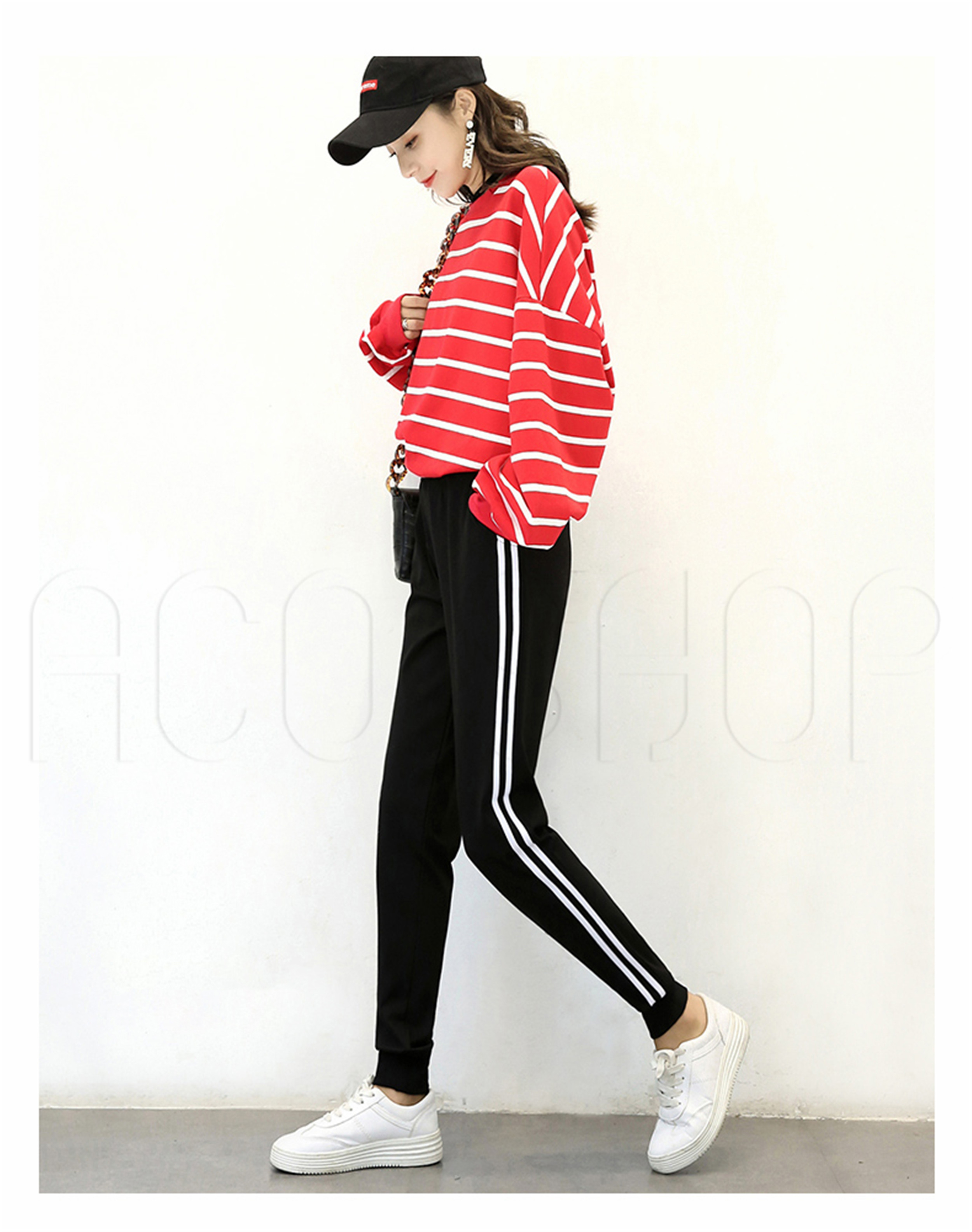 korean jogging pants outfit