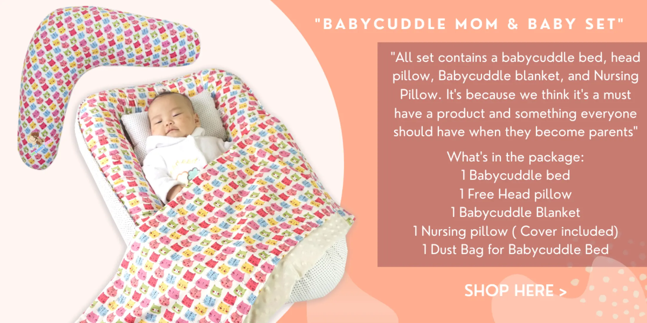 baby cuddle bed lazada