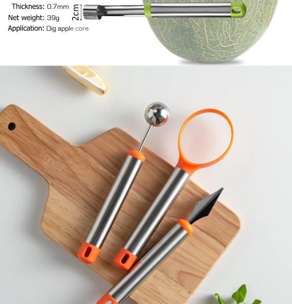 HOT SSTKG MAIA 4PCS Watermelon Slicer Cutter Set, Fruit Carving