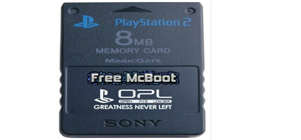 PS2 Memory Card with Free MCBOOT/FORTUNA/FUNTUNA +OPL+ESR+Media