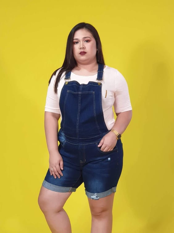 blue jean jumper plus size