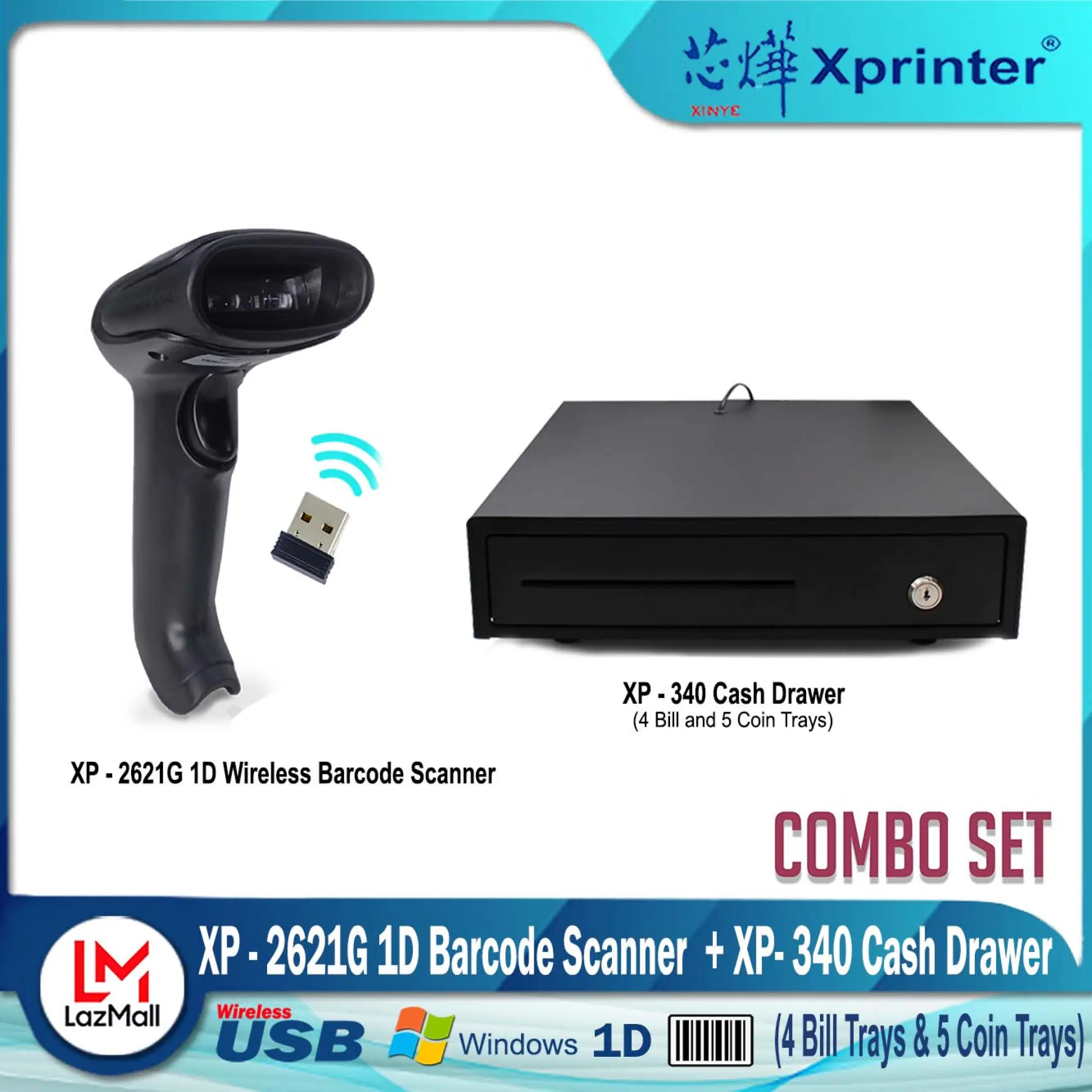 handheld barcode scanner printer combo