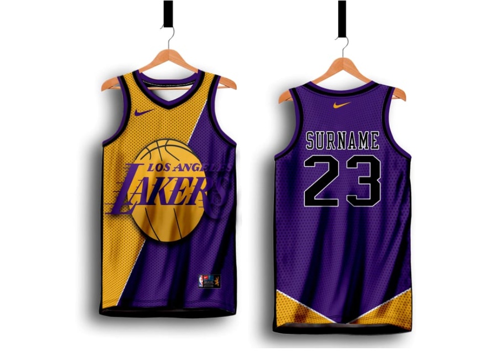 LAKERS 53 BASKETBALL JERSEY FREE CUSTOMIZE OF NAME AND NUMBER ONLY