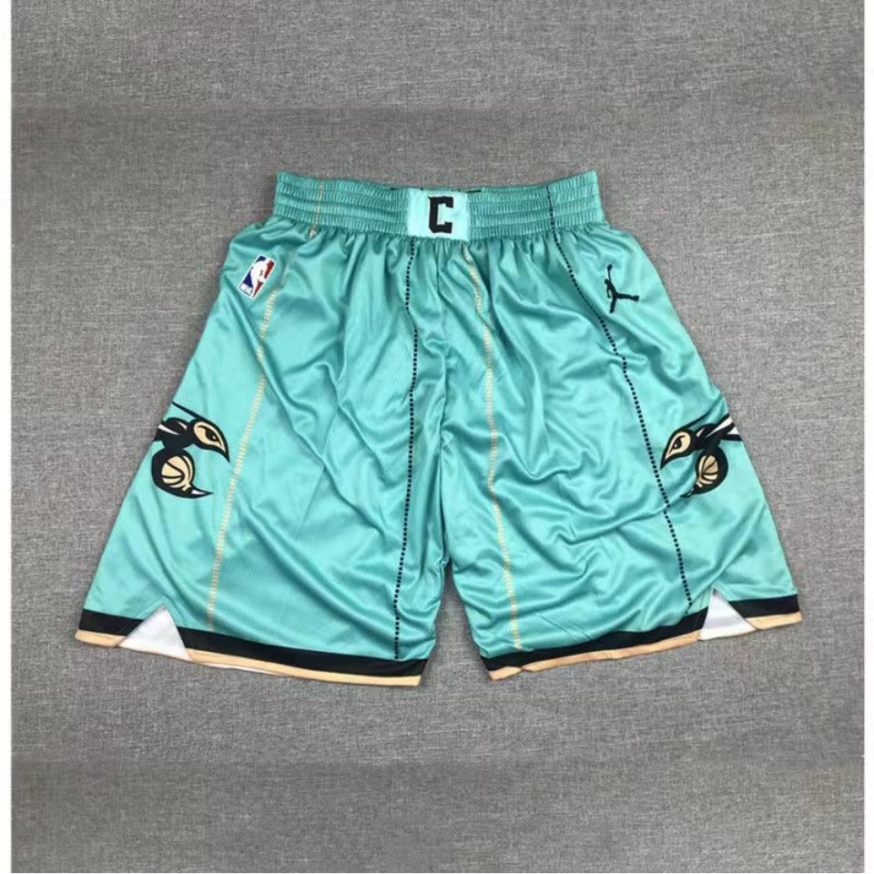 New Charlotte Hornets Men’s Blue City Edition Basketball Shorts Size：S-XXL