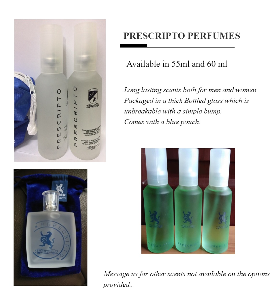 prescripto perfume list code