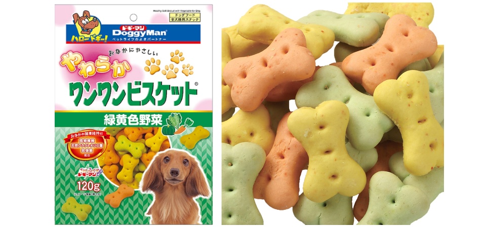 Doggyman Soft Biscuit Vegetables Dog Treats 120g
