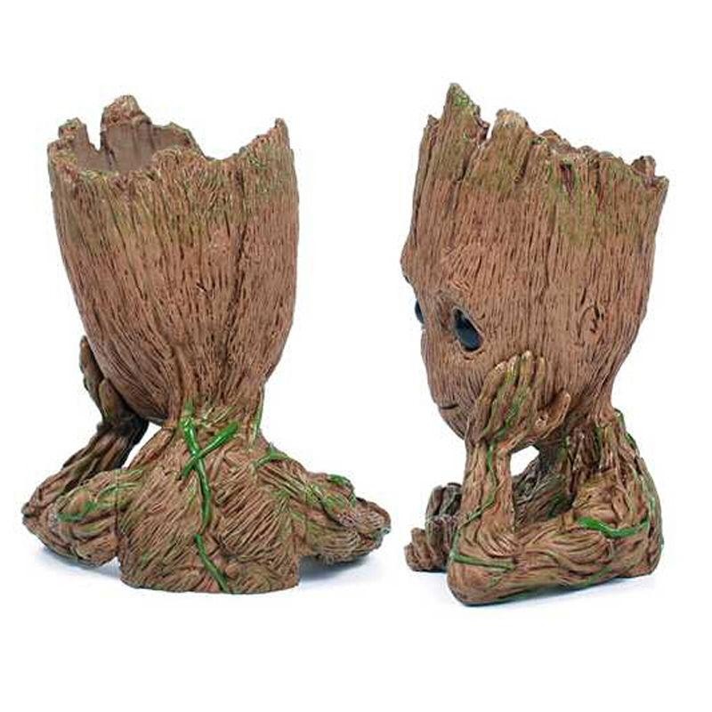 16cm Guardians of The Galaxy Baby Groot Figure Flowerpot Style Pen Pot Toy Gifts PVC Version - intl